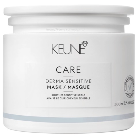Маски для волос:  KEUNE -  Маска для чувствительной кожи головы Derma Sensitive Mask (500 мл)