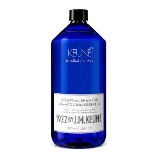 Мужские шампуни:  KEUNE -  Универсальный  шампунь для волос и тела/ 1922 Essential Shampoo  (1000 мл)