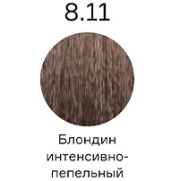 Профессиональные краски для волос:  Concept -  Стойкий краситель для волос Infinity Permanent Color Cream Keratin + 8.11 Блондин интенсивно-пепельный (100 мл)