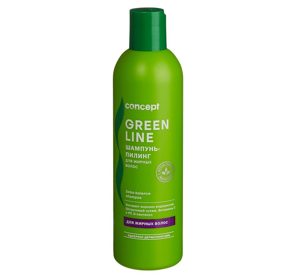 Шампуни для волос:  Concept -  Шампунь-пилинг для жирных волос Sebo-balance shampoo (300 мл)