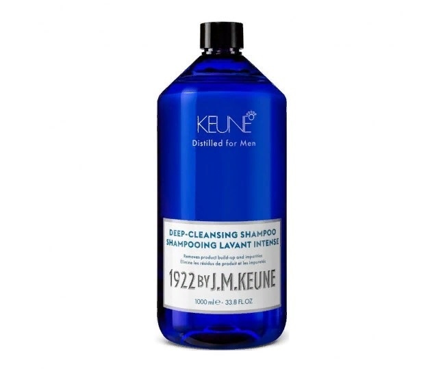 Мужские шампуни:  KEUNE -  Очищающий шампунь/ 1922 Deep-Cleansing Shampoo  (1000 мл)