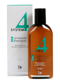 Шампуни для волос:  SYSTEM 4 -  Терапевтический шампунь №1 для нормальной и жирной кожи головы (200 мл)
